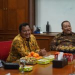 Bupati PPU Mudyat Noor saat melaksanakan audiensi bersama jajaran manajemen PT Krakatau Steel.