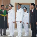 Proses pengambilan sumpah jabatan, 148 pejabat adminstrator, pengawas dan fungsional di lingkungan Pemkab PPU.