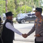 Gubernur Kaltim Rudy Mas'ud saat berkunjung ke Polres PPU dan disambut langsung oleh Kapolres PPU Andreas Alek Danantara.
