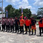 Kepala BPBD PPU, Nurlaila pimpin Apel Siaga Darurat Bencana Hidrometeorologi, di halaman kantor BPBD PPU. (Doc.ist)