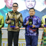 Bupati PPU, Mudyat Noor saat menghadiri pelantikan Dewan Pengurus Wilayah (DPW) Himas Kaltim periode 2026–2031.